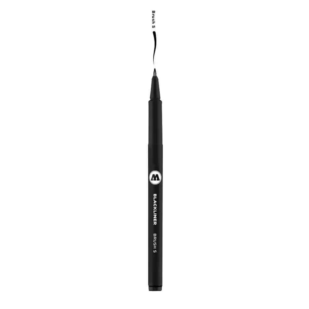 Тънкописец MOLOTOW™ BLACKLINER Brush S Черен